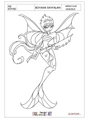 Winx Club Denizkızı boyama sayfaları